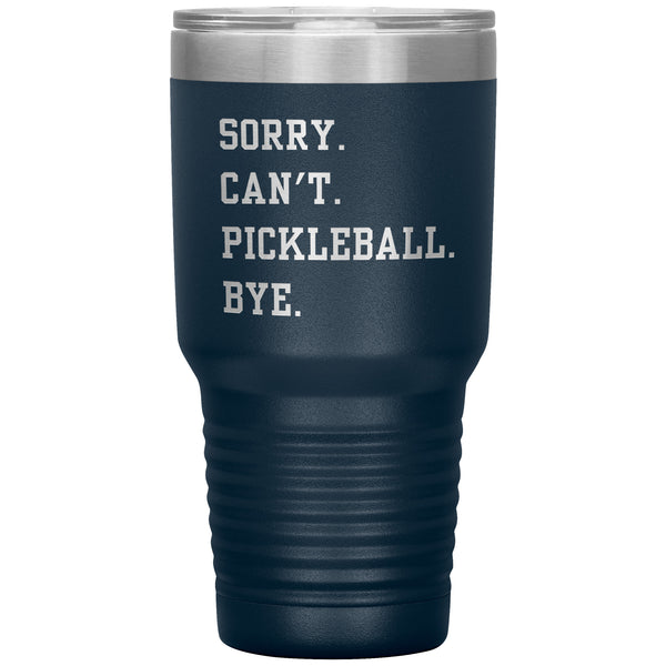 Pickleball Mug Funny Pickleball Tumbler Pickleball Gifts for Pickleball Dad & Pickleball Mom Travel Coffee Cup 30oz BPA Free