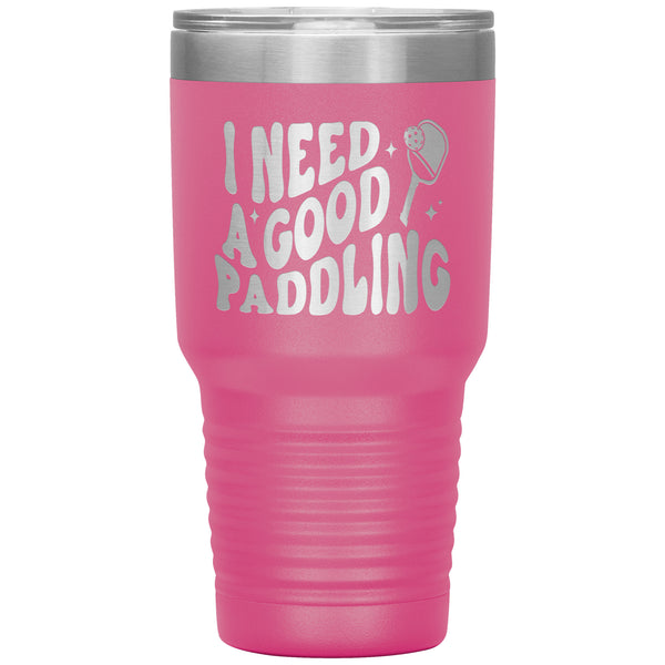 Pickleball Mug Funny Pickleball Tumbler Cute Pickleball Gifts for Pickleball Player Pickleball Paddle Travel Coffee Cup 30oz BPA Free