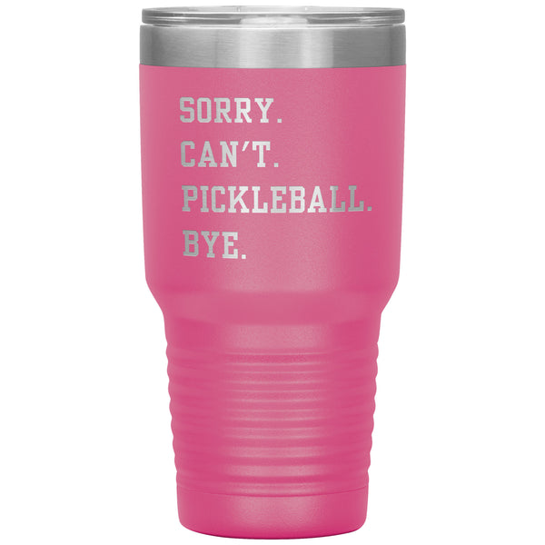 Pickleball Mug Funny Pickleball Tumbler Pickleball Gifts for Pickleball Dad & Pickleball Mom Travel Coffee Cup 30oz BPA Free