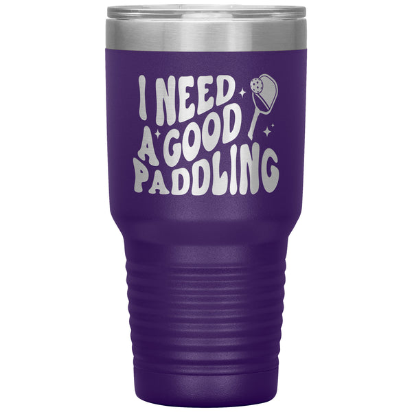Pickleball Mug Funny Pickleball Tumbler Cute Pickleball Gifts for Pickleball Player Pickleball Paddle Travel Coffee Cup 30oz BPA Free