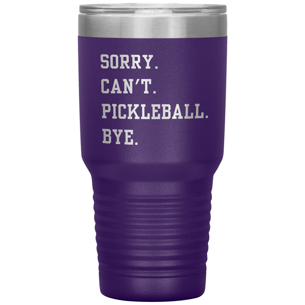 Pickleball Mug Funny Pickleball Tumbler Pickleball Gifts for Pickleball Dad & Pickleball Mom Travel Coffee Cup 30oz BPA Free