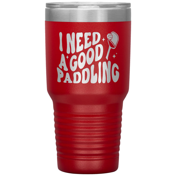 Pickleball Mug Funny Pickleball Tumbler Cute Pickleball Gifts for Pickleball Player Pickleball Paddle Travel Coffee Cup 30oz BPA Free