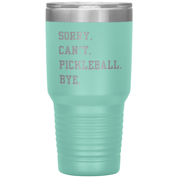 Pickleball Mug Funny Pickleball Tumbler Pickleball Gifts for Pickleball Dad & Pickleball Mom Travel Coffee Cup 30oz BPA Free