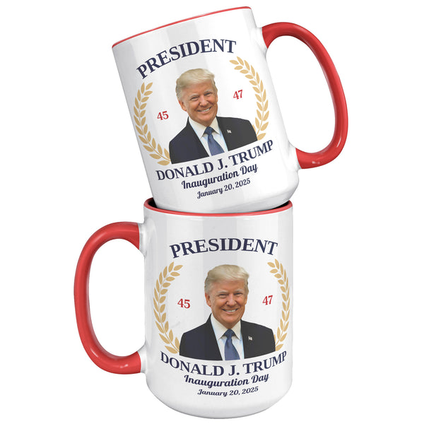 President Donald Trump Mug 47th President of the United States Inauguration Day 2025 Republican Souvenir Coffee Cup