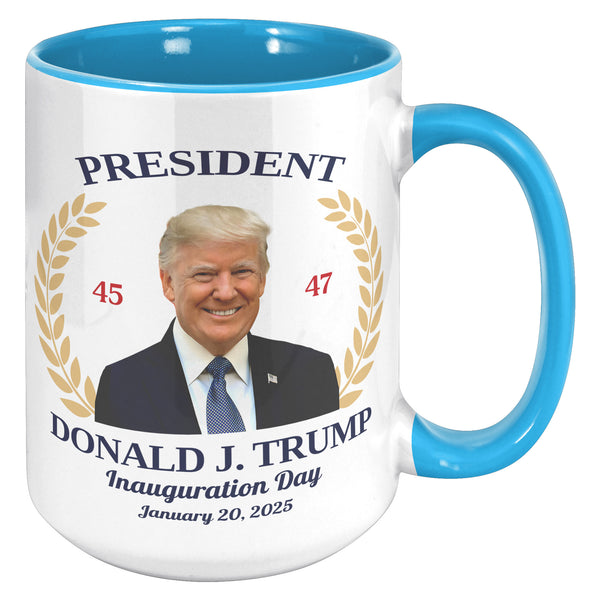 President Donald Trump Mug 47th President of the United States Inauguration Day 2025 Republican Souvenir Coffee Cup