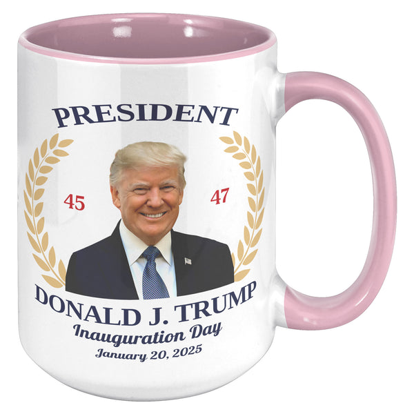 President Donald Trump Mug 47th President of the United States Inauguration Day 2025 Republican Souvenir Coffee Cup