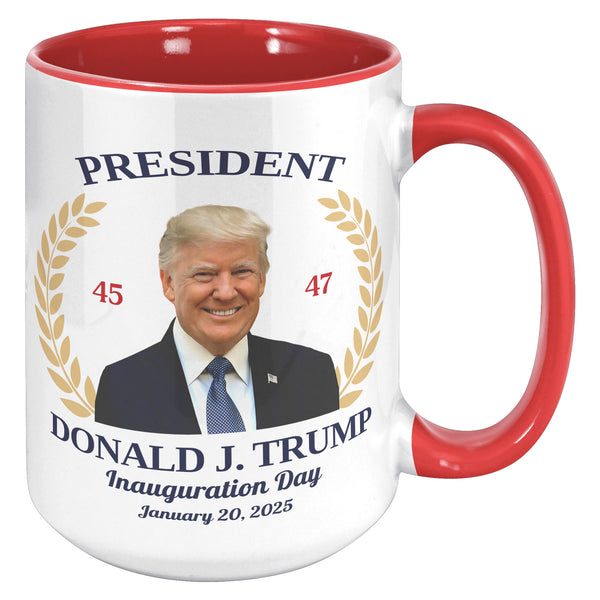 President Donald Trump Mug 47th President of the United States Inauguration Day 2025 Republican Souvenir Coffee Cup