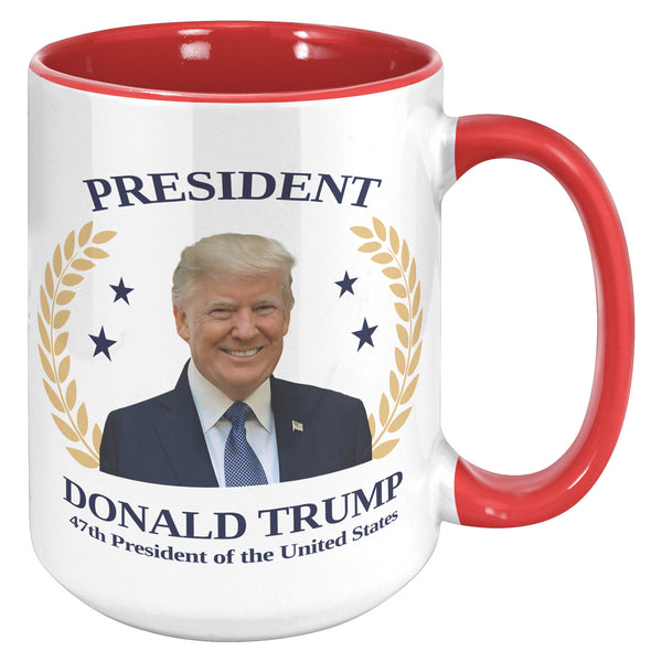 President Donald Trump Mug 47th President Republican Election 2024 Coffee Cup