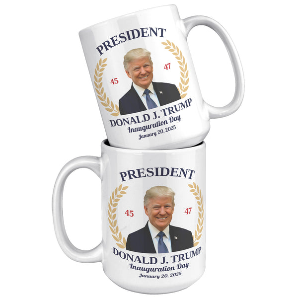 President Donald Trump Mug 47th President of the United States Inauguration Day 2025 Republican Souvenir Coffee Cup