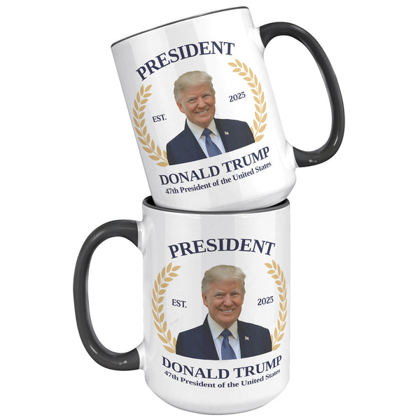 President Donald Trump Won Mug 47th President Republican Election 2024 Coffee Cup Inauguration Day 2025 Souvenir Gift