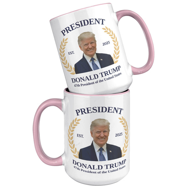 President Donald Trump Won Mug 47th President Republican Election 2024 Coffee Cup Inauguration Day 2025 Souvenir Gift