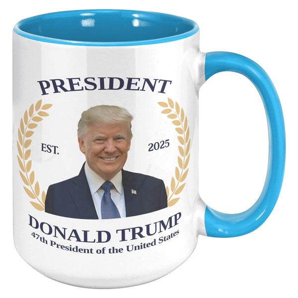 President Donald Trump Won Mug 47th President Republican Election 2024 Coffee Cup Inauguration Day 2025 Souvenir Gift