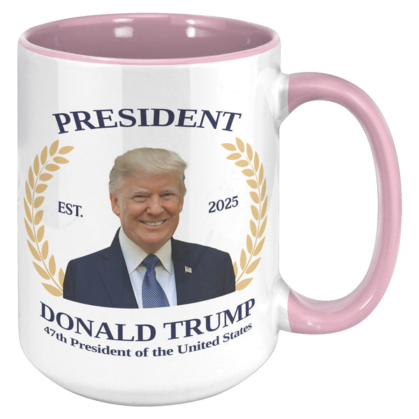 President Donald Trump Won Mug 47th President Republican Election 2024 Coffee Cup Inauguration Day 2025 Souvenir Gift