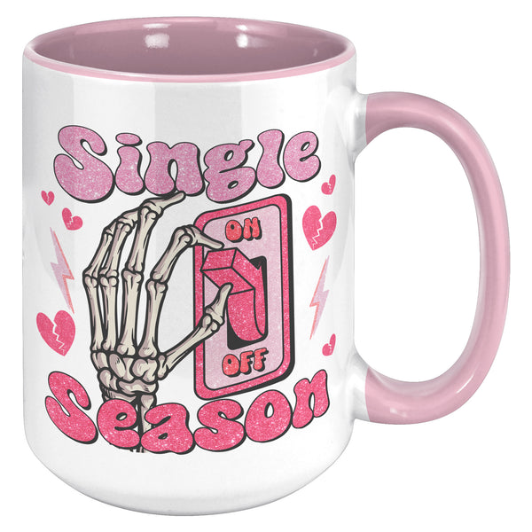 Single Season Mug, Anti Valentines Day Cup, Valentine Skeleton, Sarcastic Valentine, Spooky Valentines, Horror Valentine