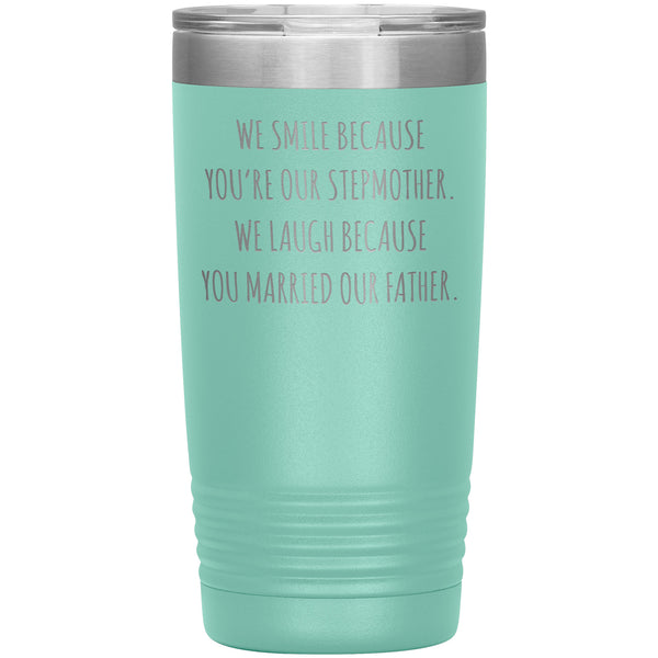 Stepmom Mug Step Mom Gifts Stepmother for Step Mom Present Stepparent Mother's Day Funny Tumbler Insulated Travel Coffee Cup 20oz BPA Free