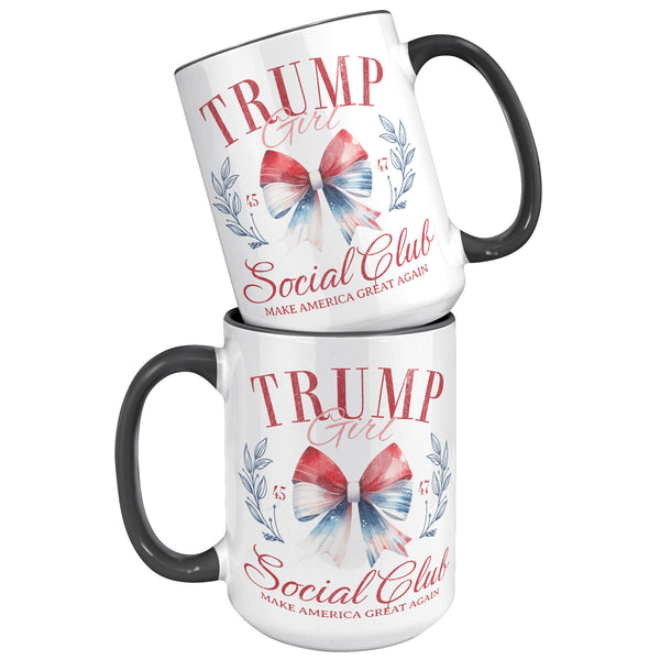 Trump Girl Social Club Mug, Donald Trump 2024 Coffee Cup, Maga Gifts, Republican Mug