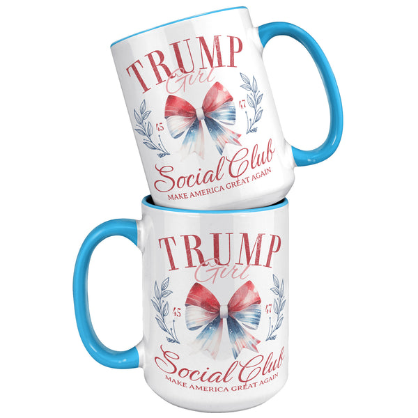 Trump Girl Social Club Mug, Donald Trump 2024 Coffee Cup, Maga Gifts, Republican Mug