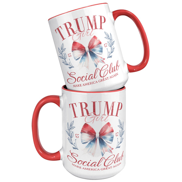 Trump Girl Social Club Mug, Donald Trump 2024 Coffee Cup, Maga Gifts, Republican Mug