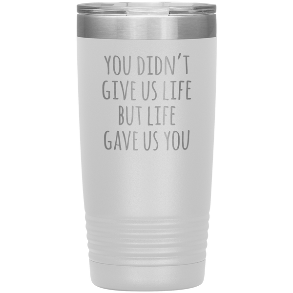 Stepmom Gift Idea for Stepmother Adoptive Mom Mother's Day Present From Us Stemless Insulated Tumbler Hot Cold BPA Free 20oz Travel Coffee Cup