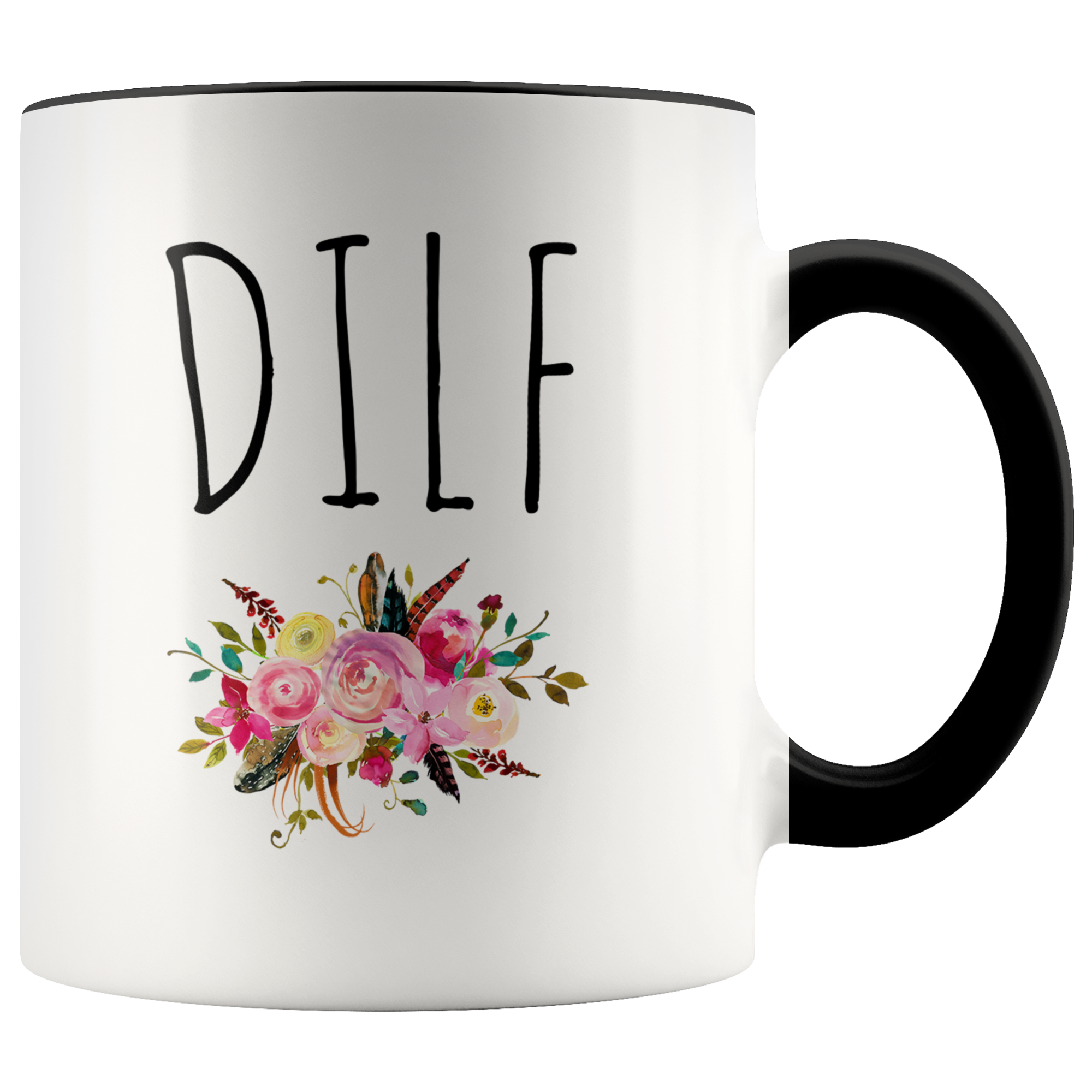 DILF Mug Dad Gag Gift Funny Husband Coffee Cup