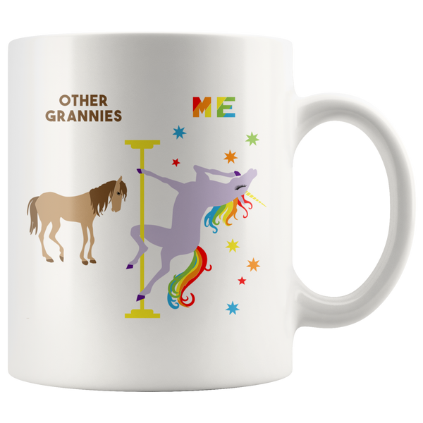 Funny Granny Gifts Grannie Mug Other Grannies Gift Pole Dancing Unicorn Coffee Cup