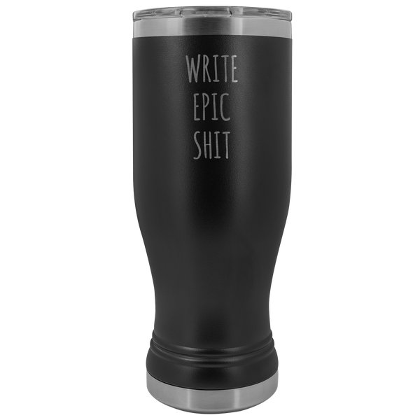Writer Mug Funny Gifts for Writers Author Pilsner Tumbler Writer Gifts for Men for Women Insulated Travel Coffee Cup 20oz BPA Free