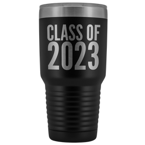Class of 2023 Graduation Tumbler Gift for Graduate Metal Mug Insulated Hot Cold Travel Coffee Cup 30oz BPA Free
