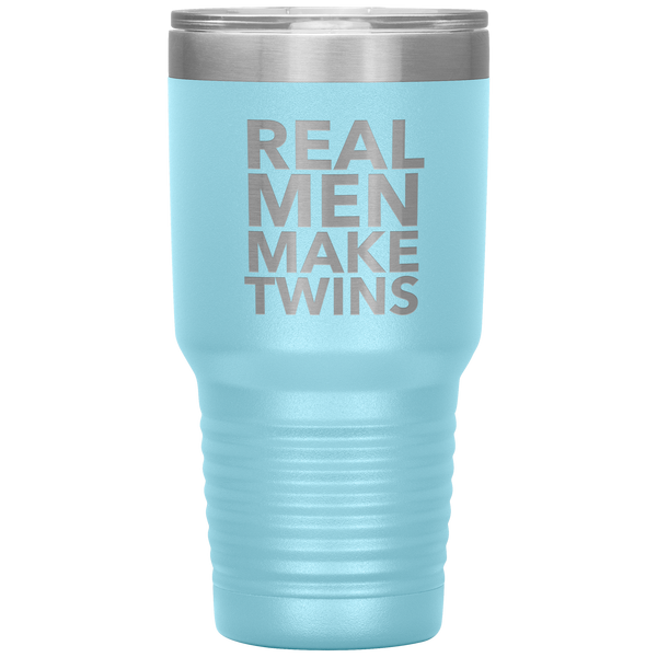 Real Men Make Twins Tumbler Travel Coffee Cup 30oz BPA Free