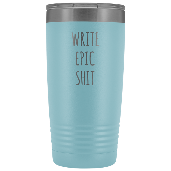 Funny Gifts for Writers Author Tumbler Insulated Hot Cold Travel Coffee Cup 20oz BPA Free