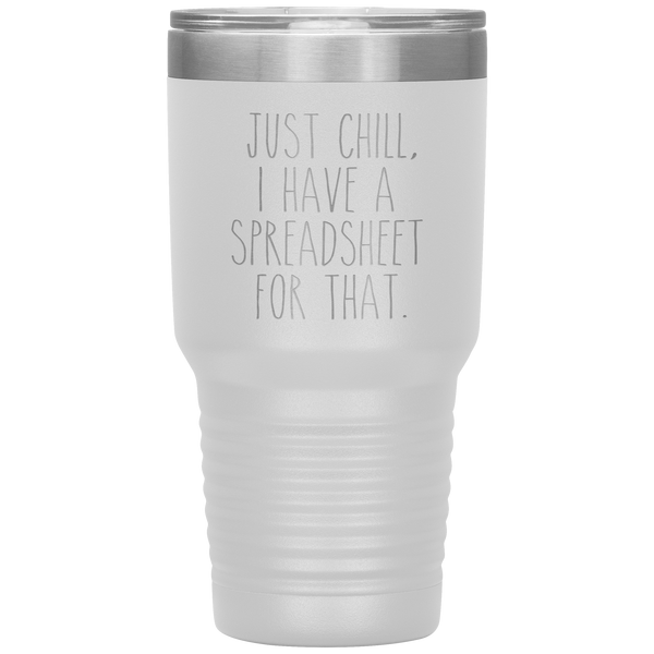 CPA Tumbler Tax Accountant Gift I Have a Spreadsheet for That Travel Coffee Cup 30oz BPA Free