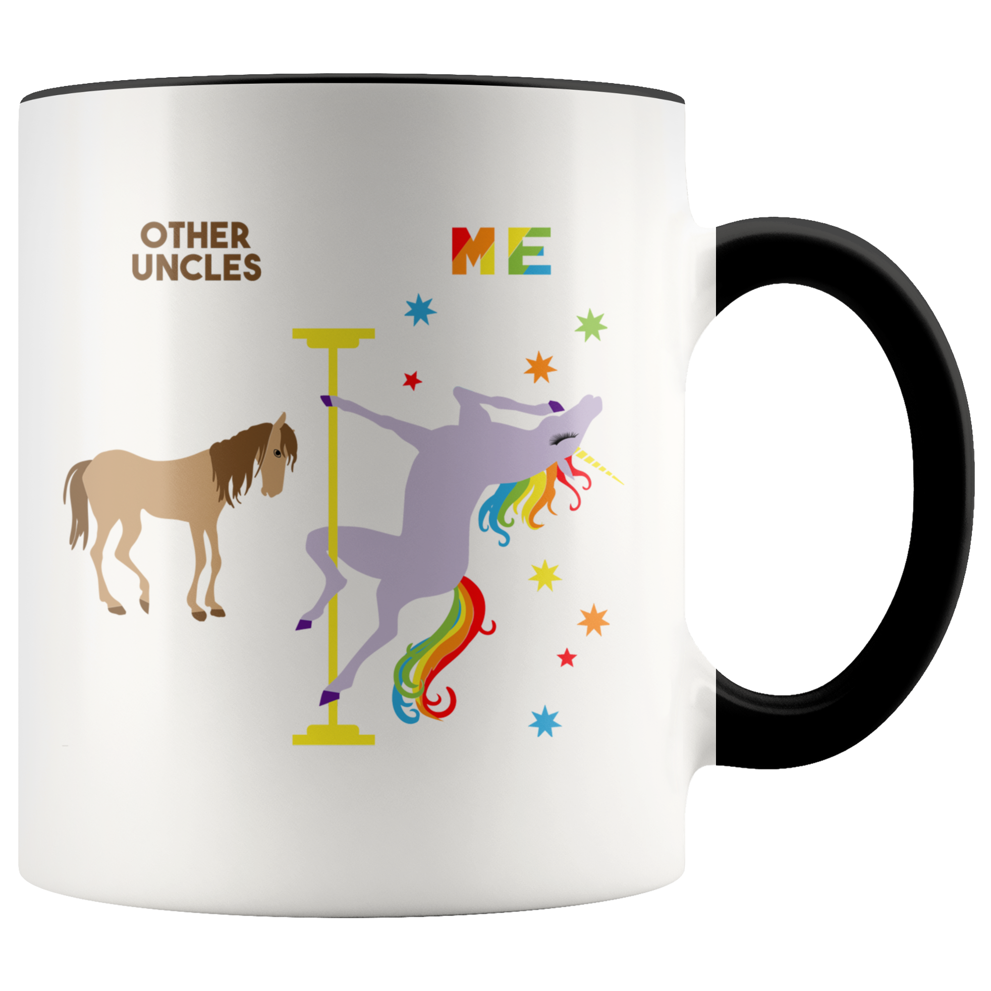 Uncle Gift for Uncles Mug Uncle Birthday Gift Uncle Cup Uncle Gift from Niece Brother Gift for Brother Pole Dancing Unicorn Mug Coffee Cup