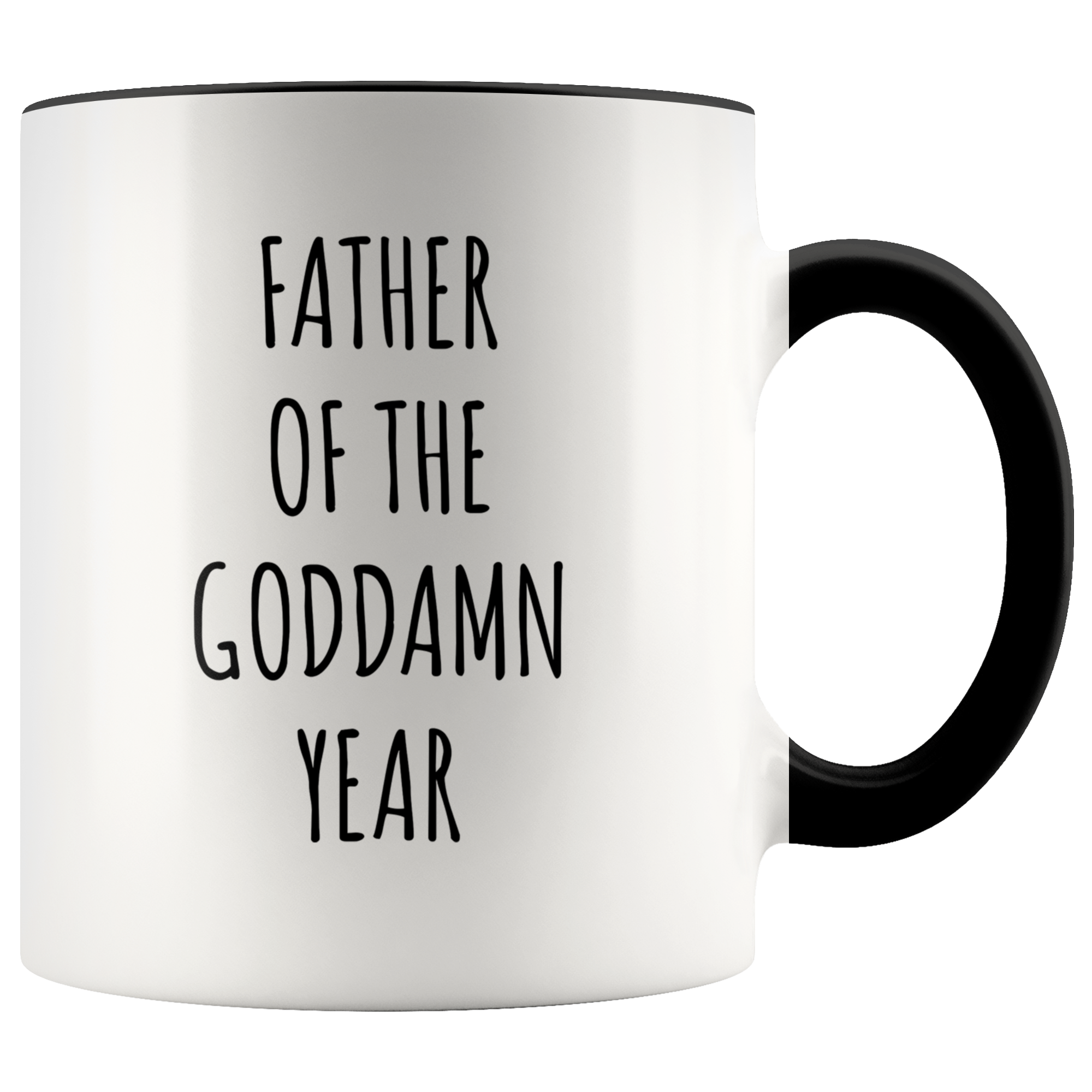 Father of the Goddamn Year Mug Accent Coffee Cup