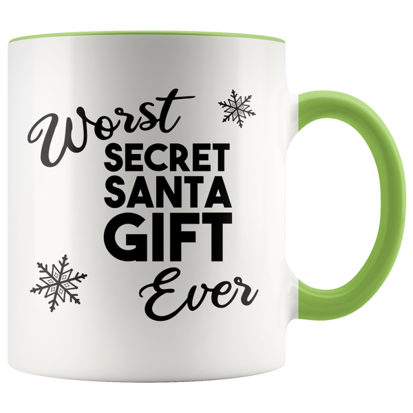 Worst Secret Santa Gift Ever Mug Funny Christmas Gift Exchange Idea Under $20 White Elephant Coffee Cup Holiday Mugs with Sayings Coworker Gifts