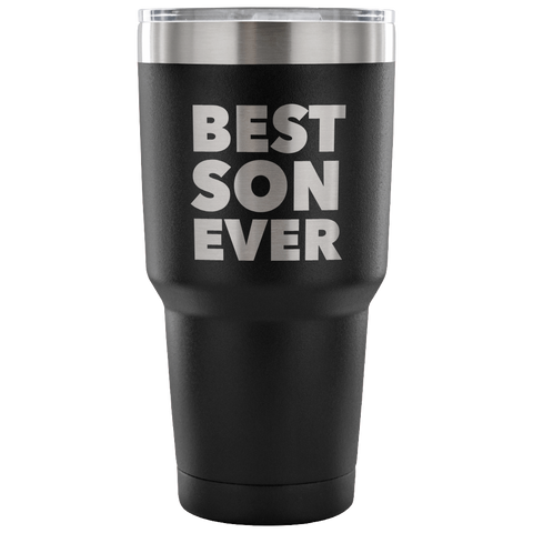 Gifts to Son From Dad Gift to Son From Mom Best Son Ever Tumbler Funny Double Wall Vacuum Insulated Hot & Cold Travel Cup 30oz BPA Free