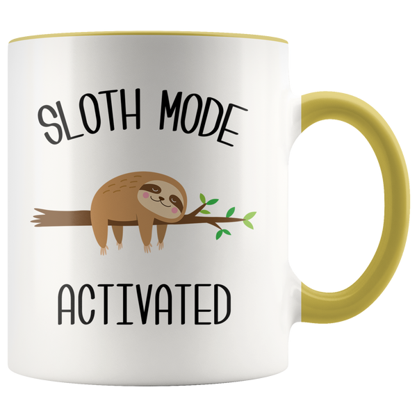 Sloth Mode Activated Mug Cute Sloths Lover Gift Coffee Cup Introvert Gift