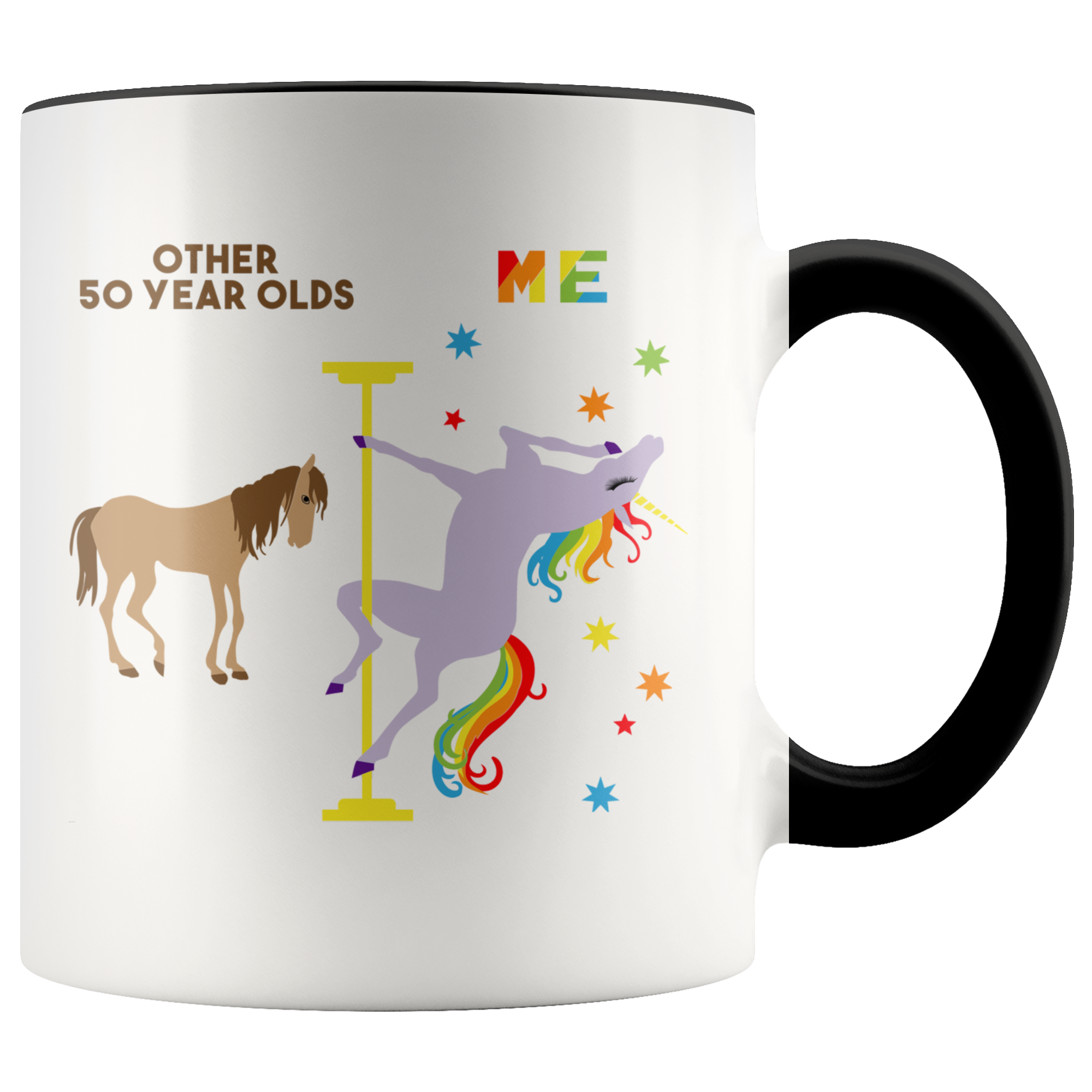 Pole Dancing Unicorn Mug 50th Birthday Gift For Women 50 And Fabulous Mug Birthday Gifts 50th Bday Gift_result