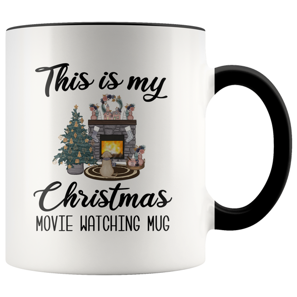 This is My Christmas Movie Watching Mug Christmas Coffee Cup Cute Holiday Mug