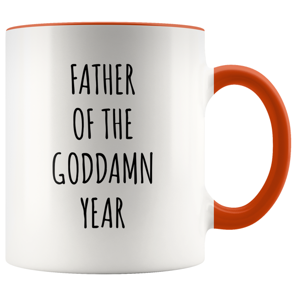 Father of the Goddamn Year Mug Accent Coffee Cup