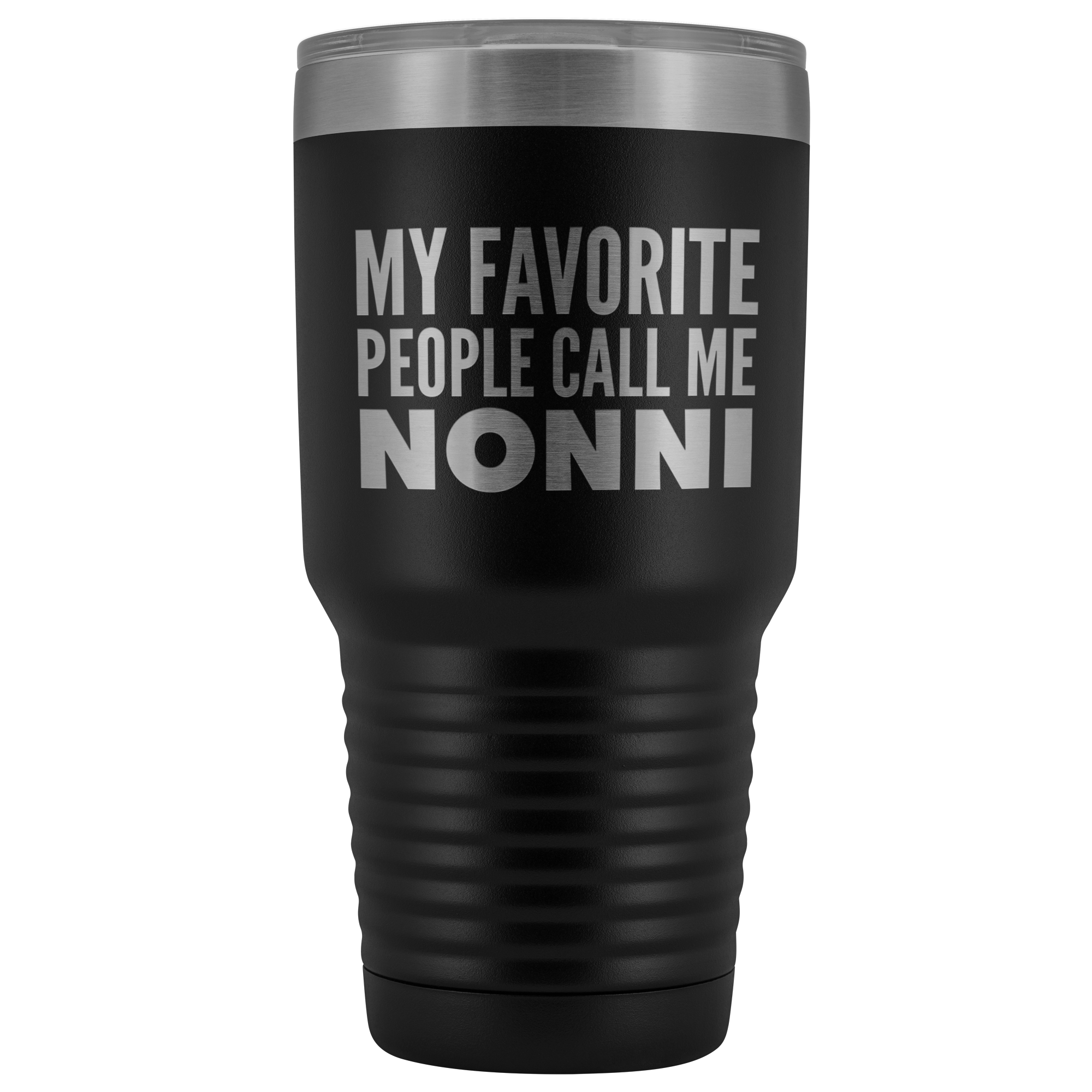 Nonnie Gifts My Favorite People Call Me Nonnie Tumbler Funny Metal Mug for Nonnies Double Wall Insulated Hot Cold Travel Cup 30oz BPA Free