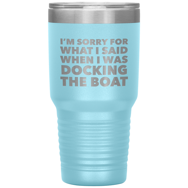 Boating Gifts Funny Boater Tumbler for a Boat Owner Travel Coffee Cup 30oz BPA Free