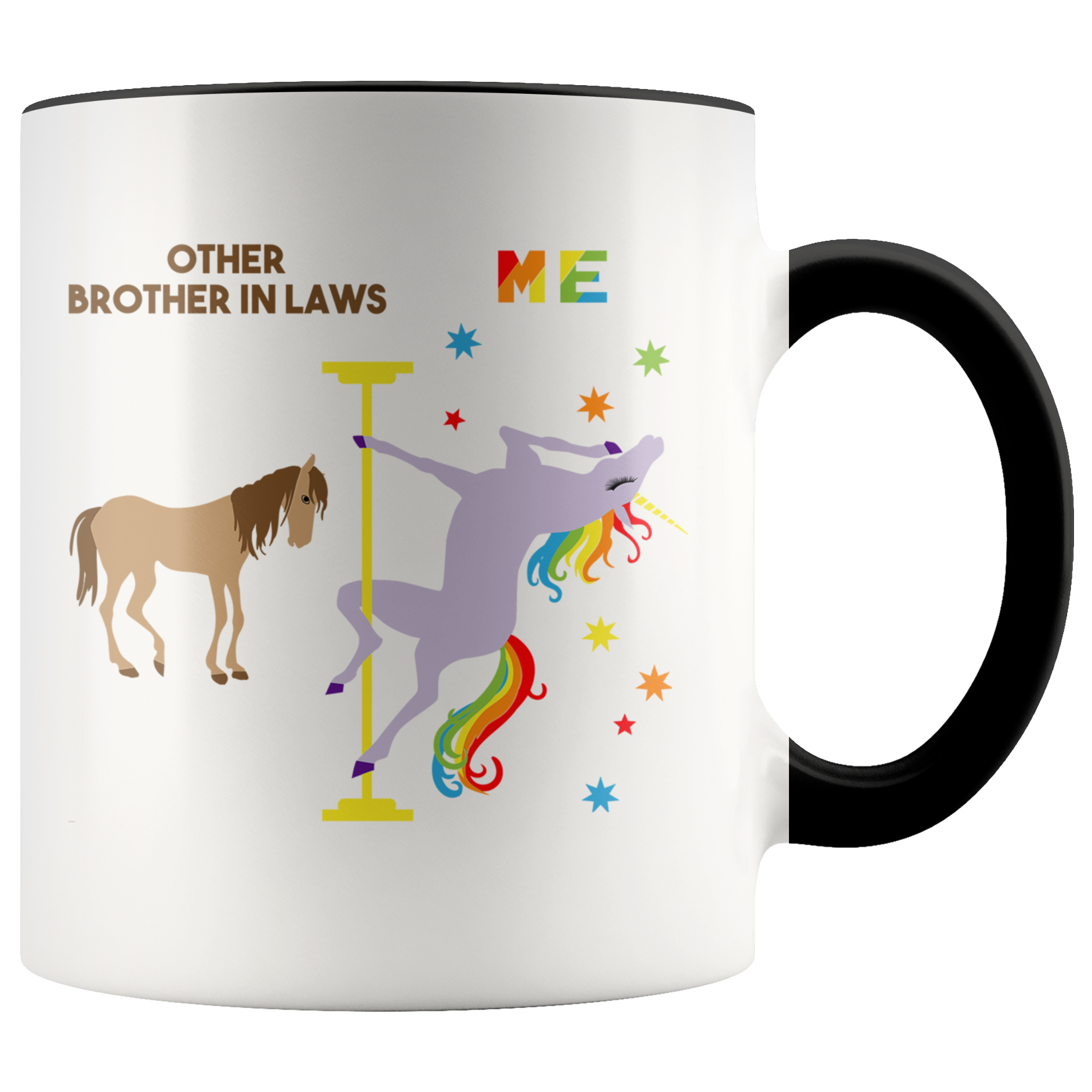 Funny Brother in Law Gift Brother in Law Mug Best Brother in Law Other Brother in Laws Coffee Cup Pole Dancing Unicorn