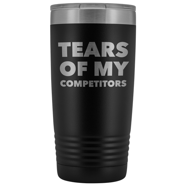 Funny Realtor Gift Weightlifting Sports Gifts Tears of My Competitors Tumbler Metal Mug Insulated Hot Cold Travel Coffee Cup 30oz BPA Free
