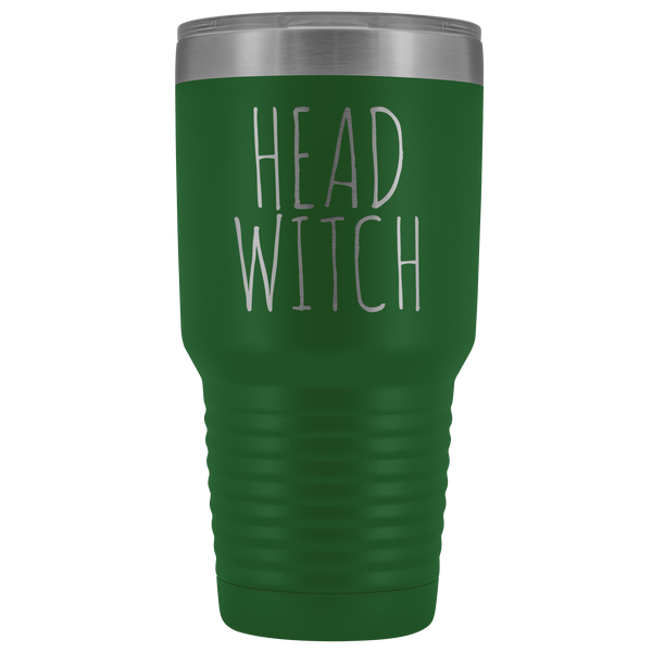 Head Witch Tumbler Funny Fall Halloween Gifts for Witches Metal Mug Insulated Hot Cold Travel Coffee Cup 30oz BPA Free