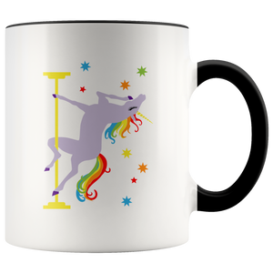 Pole Dancing Unicorn Coffee Mug I'm Fabulous I'm Magical Rainbow Cup Funny Gay Pride Gifts for Men Women Gift for Her Birthday for Him 11oz