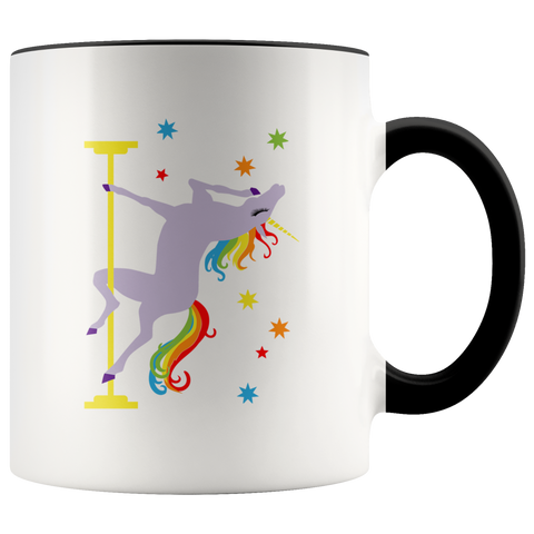 Pole Dancing Unicorn Coffee Mug I'm Fabulous I'm Magical Rainbow Cup Funny Gay Pride Gifts for Men Women Gift for Her Birthday for Him 11oz