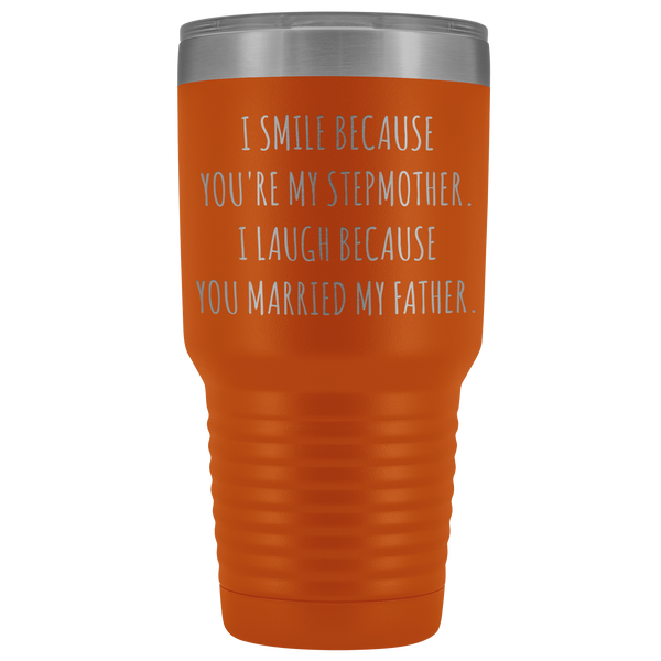 Stepmom Mug Step Mom Gifts Stepmother Gift for Step-Mom Present for Stepparent Mother's Day Funny Tumbler Insulated Hot Cold Travel Coffee Cup 30oz BPA Free