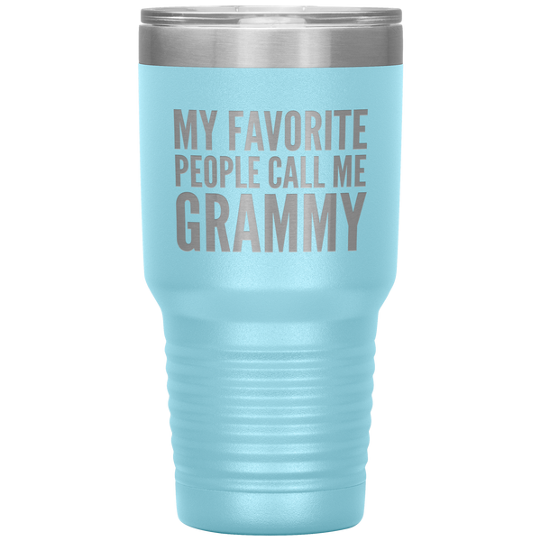 My Favorite People Call Me Grammy Tumbler Travel Coffee Cup 30oz BPA Free