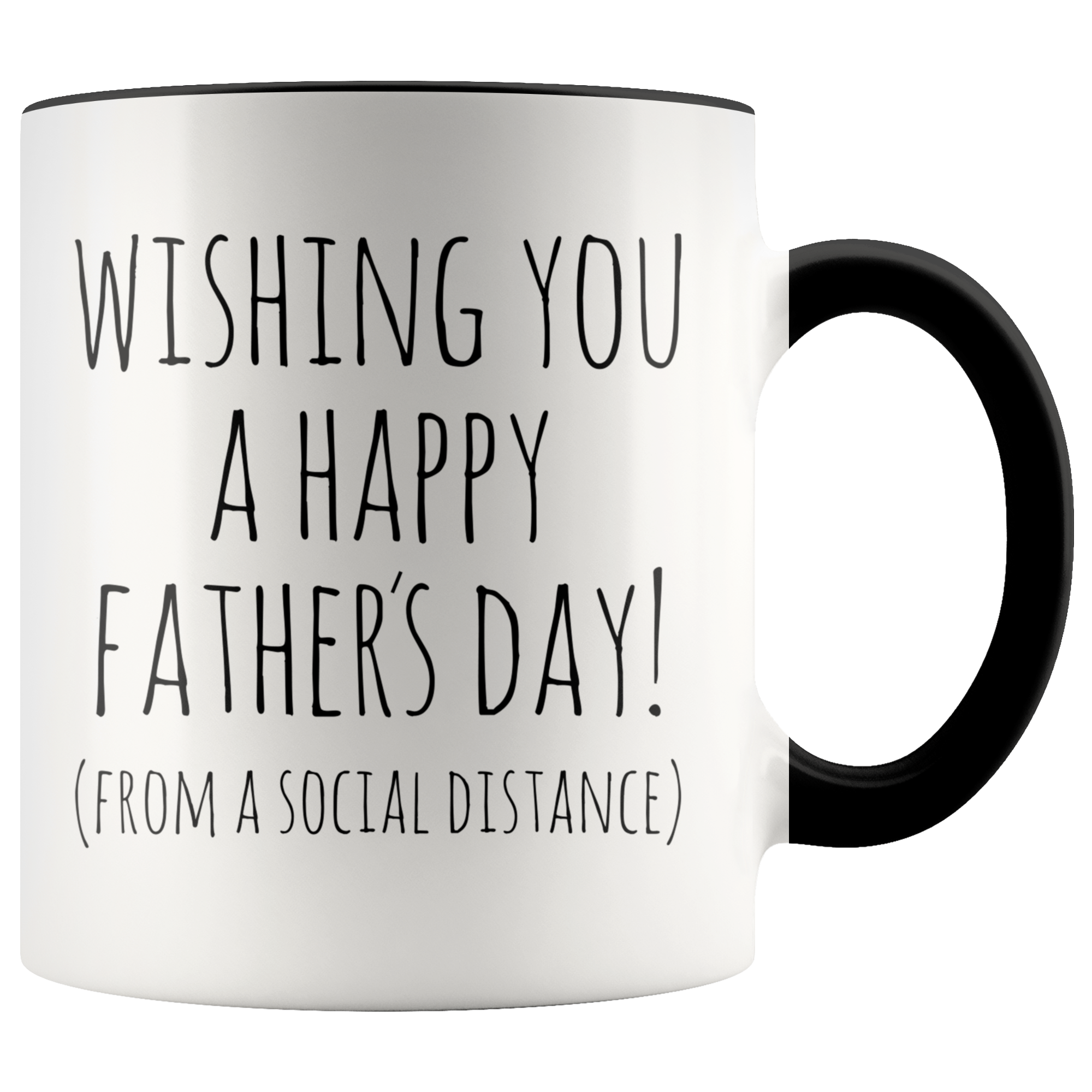 Happy Father's Day From a Social Distance Mug 2020 Dad Gift Idea Funny Fathers Day Coffee Cup