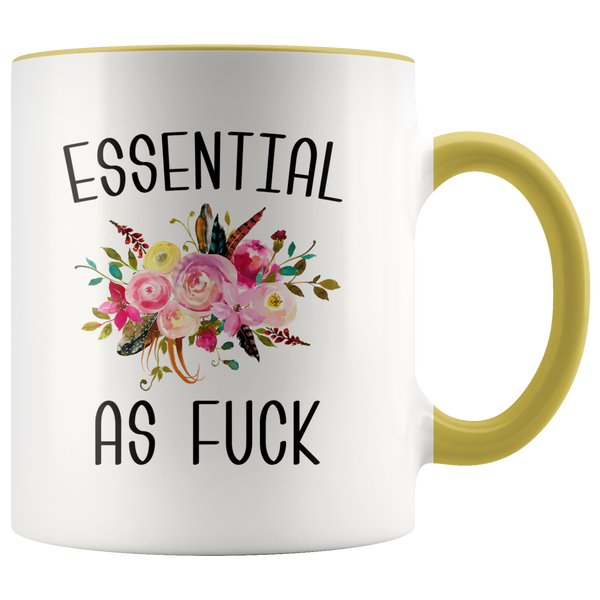 Essential Worker Mug Essential Employee Gift Essential As Fuck Mug Funny Accent Coffee Cup Gift For Nurse Essential AF…