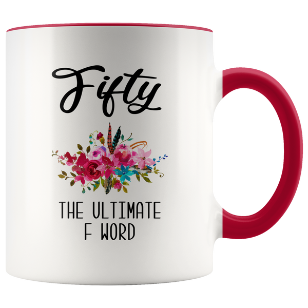 Funny 50th Birthday Gift for Women 50th Birthday Party Ideas for Her 50 Years Old Mug Turning 50 Midlife Coffee Cup